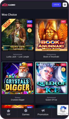 Woo casino pro stolní počítače