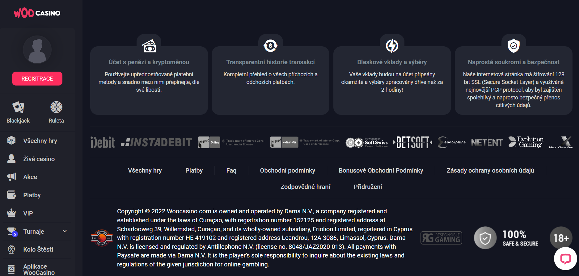 WOOcasino Věrnostní programy kasina